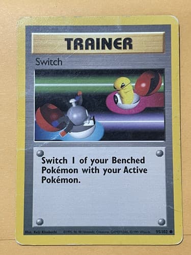 PokÃ©mon TCG Switch Base Set 95/102 Regular Shadowless Common - Thumbnail 4