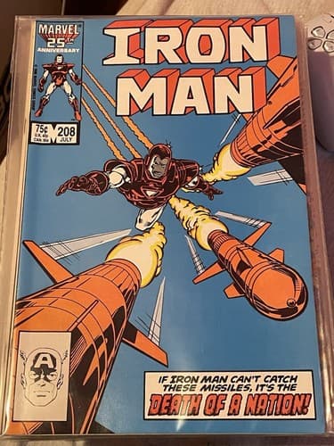 Lot Of 6 Iron Man #208 - 213 (1986 Marvel) 2 KEYS - Thumbnail 2