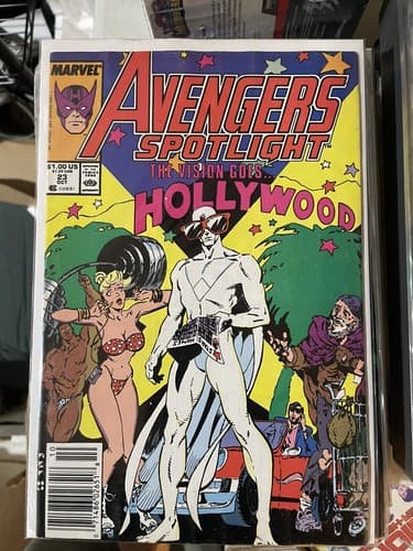 Lot Of 10 Avengers Spotlight #21-23, 27-29, 31-34 (1989 Marvel) Hawkeye Vision - Thumbnail 4