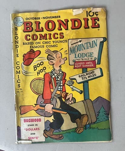 BLONDIE COMICS #14 (1949 King Feature Comics) Golden Age - Image 1
