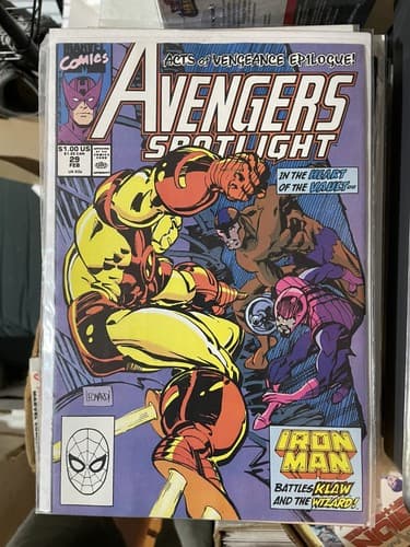 Lot Of 10 Avengers Spotlight #21-23, 27-29, 31-34 (1989 Marvel) Hawkeye Vision - Thumbnail 8