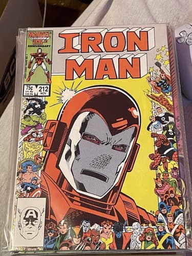 Lot Of 6 Iron Man #208 - 213 (1986 Marvel) 2 KEYS - Thumbnail 6