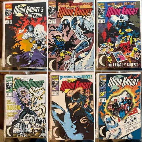 Lot Of 6 Marc Spector Moon Knight #45 - 50 (1992 Marvel) ð - Image 1
