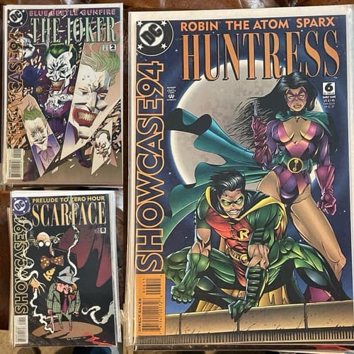 Lot Of 3 SHOWCASE '94 #2, 6, 8 (1994 DC) The JOKER, Scarface, Robin, Huntress - Image 1