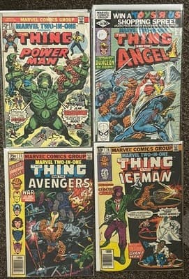 Marvel Two-In-One #13, 68, 75, 76 (1976 Marvel) Thing & Power Man Angel Avengers - Image 1