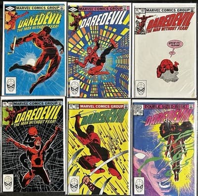 Daredevil #185 - 190 (1982 Marvel) 4 Keys Lot Of 6 - Many First Appearances - Image 1