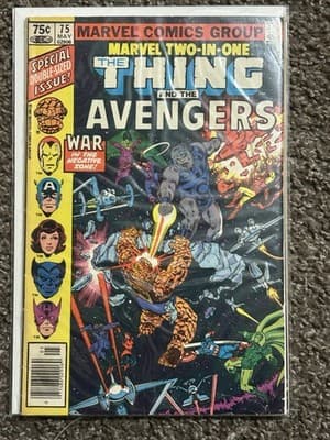 Marvel Two-In-One #13, 68, 75, 76 (1976 Marvel) Thing & Power Man Angel Avengers - Thumbnail 4