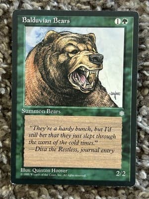 BALDUVIAN BEARS (x4) Ice Age Magic the Gathering Card Common - Thumbnail 8