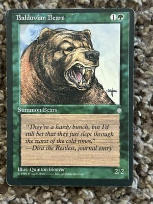 BALDUVIAN BEARS (x4) Ice Age Magic the Gathering Card Common - Thumbnail 4