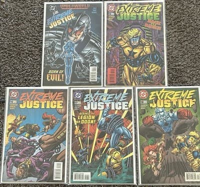 Extreme Justice #11, 14, 15, 17, 18 (1995 DC) Wonder Twins - Booster Gold - Image 1