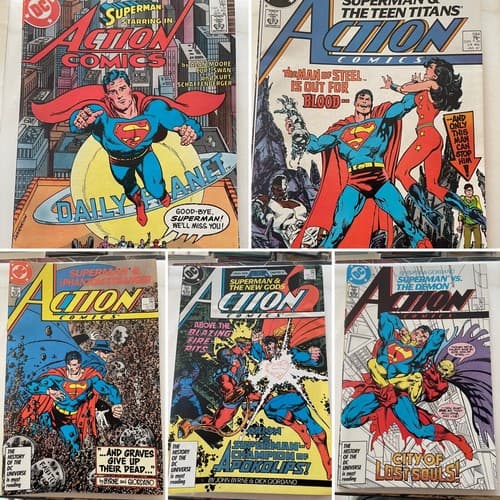 Lot Of 3 Action Comics #583 - 587 (1938 DC) Byrne - Image 1