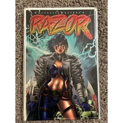 Razor Vol. 2 #1 Chrome - 7 (1996 London Night Studios) Complete Set of 7 - Thumbnail 2
