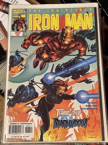 Lot of 8 Invincible Iron Man 3rd Series #3 - 10 Marvel Comics (1998 Marvel) - Thumbnail 5