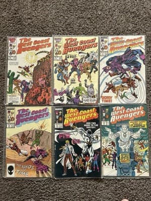 The West Coast Avengers #17 - 22 (1987 Marvel) Lot Of 6 - 2 KEY ISSUES - Image 1