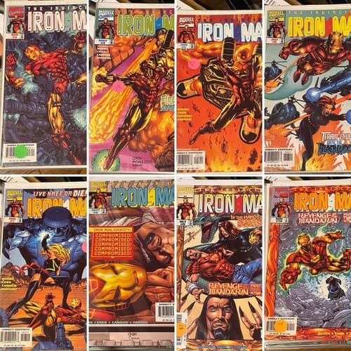 Lot of 8 Invincible Iron Man 3rd Series #3 - 10 Marvel Comics (1998 Marvel) - Image 1