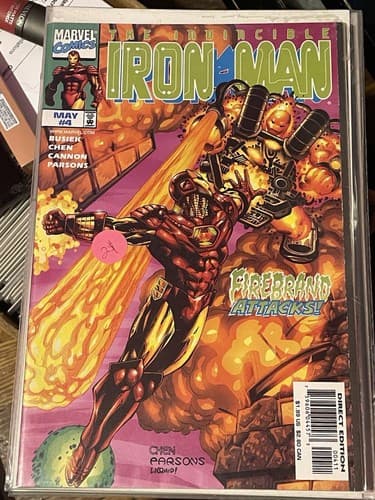 Lot of 8 Invincible Iron Man 3rd Series #3 - 10 Marvel Comics (1998 Marvel) - Thumbnail 3