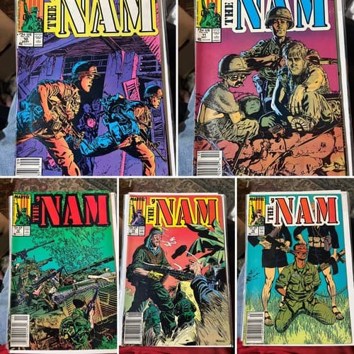 LOT OF 5 Nam #10, 11, 12, 14, 16 (1986 MARVEL) - Image 1