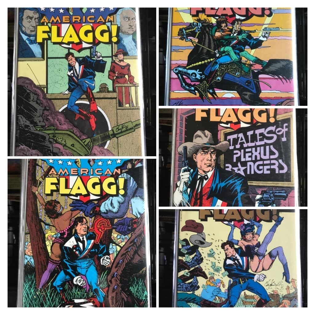 American Flagg #14 - 18 (1983 First) Howard Chaykin Lot of 5 - Image 1