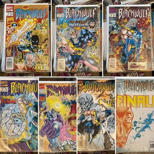 Lot Of 7 Blackwulf #1 - 6, 10 (1994 Marvel) Embossed Cover - Image 1