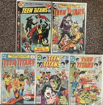 Teen Titans #43, 45, 47, 48, 49 (1973-79 DC) Lot Of 5 1st App Of Bumblebee KEY - Image 1