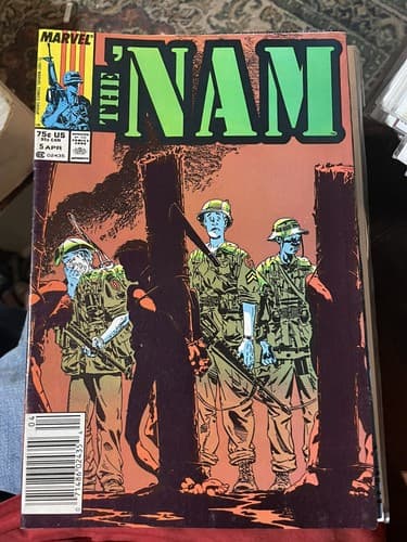 LOT OF 7 Nam #4, 5, 6, 7, 8, 9, 12 (1986 MARVEL) - Thumbnail 3