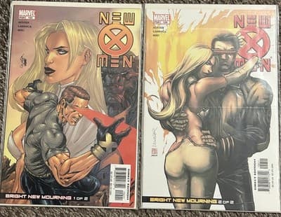 New X-Men 155 & 156 (2004 Marvel) Austen, Larroca, Lot Of 2 - Image 1