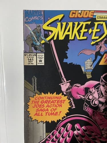 G.I.Joe #141 (1993 Marvel) Snake-Eyes And Transformers - Thumbnail 2