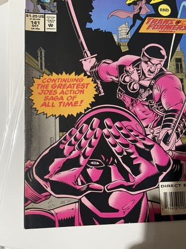 G.I.Joe #141 (1993 Marvel) Snake-Eyes And Transformers - Thumbnail 3