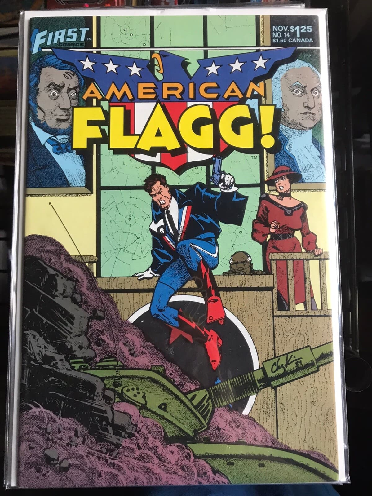 American Flagg #14 - 18 (1983 First) Howard Chaykin Lot of 5 - Thumbnail 2