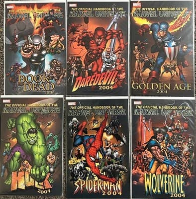 The Official Handbook of the Marvel Universe 2004 Lot of 6 - Image 1