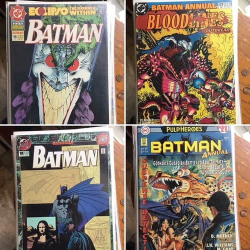 Lot of 4 Batman Annual #16, 17, 18, 21 (1988-1993 DC) - Image 1