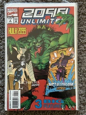 2099 Unlimited #3, 4, 5 (1993 Marvel) Lot Of 3 La Chryma 2099 Metal scream 2099 - Thumbnail 3