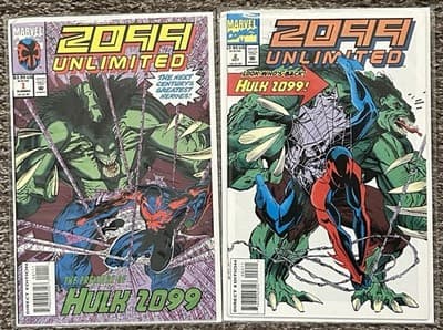 2099 Unlimited #1 & 2 (1993 Marvel) Key Issue 1st Hulk 2099 App Lot Of 2 - Image 1