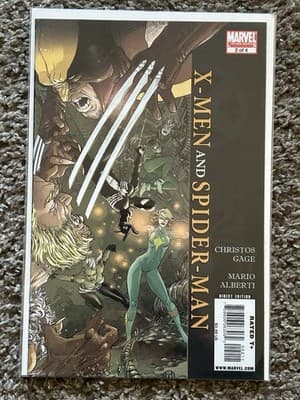 X-MEN and SPIDER-MAN #1 - 3 (2009 Marvel) Gage Alberti Lot Of 3 - Thumbnail 3