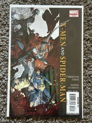 X-MEN and SPIDER-MAN #1 - 3 (2009 Marvel) Gage Alberti Lot Of 3 - Thumbnail 4