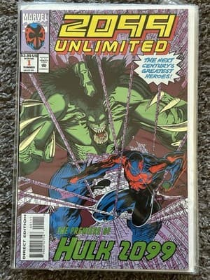2099 Unlimited #1 & 2 (1993 Marvel) Key Issue 1st Hulk 2099 App Lot Of 2 - Thumbnail 2