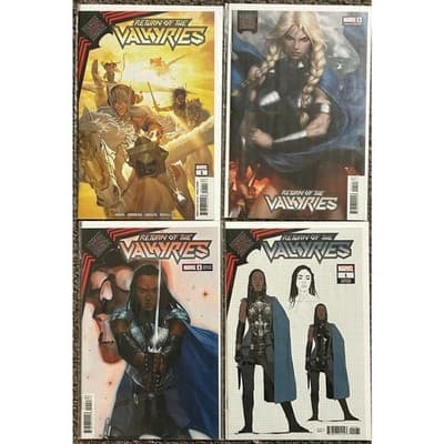 Return of The Valkyries #1, 1B, 1E, 1 LTD 1 for 10 RIV (2021 DC) Lot of 4 - Image 1