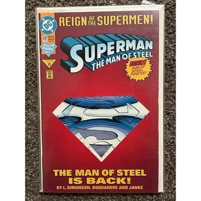 Superman The Man of Steel #21, 22, 26, 33, 34, 35 (1993 DC) Lot of 6 - 2 KEYS - Thumbnail 3