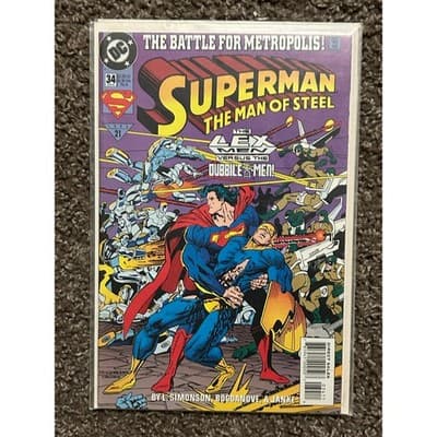 Superman The Man of Steel #21, 22, 26, 33, 34, 35 (1993 DC) Lot of 6 - 2 KEYS - Thumbnail 6
