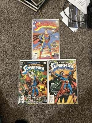 Adventures of Superman #424, 425, 426 (DC 1987) 1st Cat Grant - Lot Of 3 - Image 1