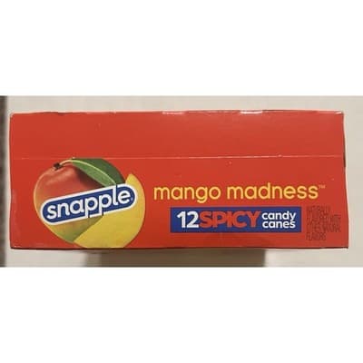 Snapple 12 Spicy Mango Madness Candy Canes - Thumbnail 2