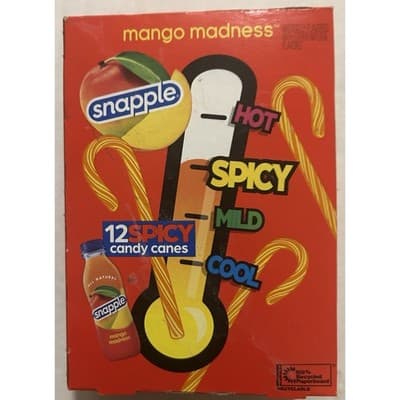 Snapple 12 Spicy Mango Madness Candy Canes - Thumbnail 7
