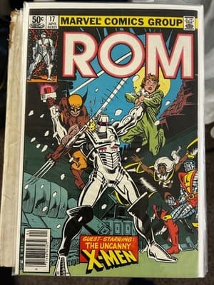 Marvel ROM Spaceknight Comic Lot 3 Issues #15 #17 #18 Guest Starring XMen 50c - Thumbnail 3