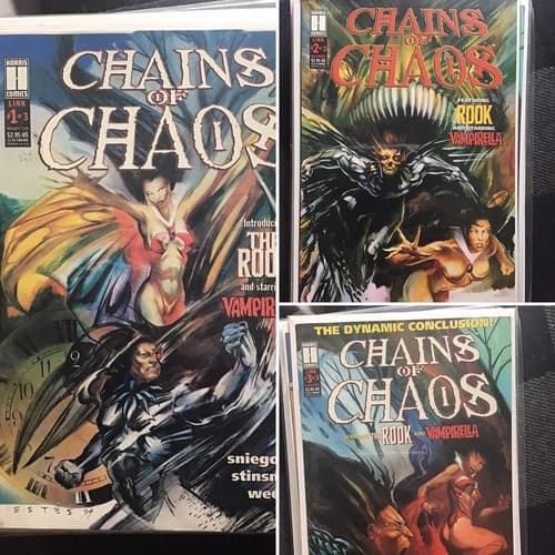 Chains of Chaos #1, 2, 3 (1997 Harris) Vampirella and Rook Team Up, Set of 3 - Image 1