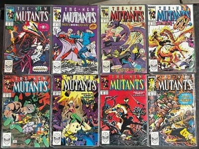 Marvel The New Mutants Comic Lot #74-81 8 Issues 1989 X-Men Cameos Vintage - Image 1