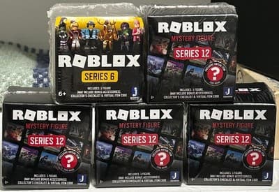 Roblox Mystery Figure Lot 5 Sealed New Series 6 & Series 12 Blind Box Figures - Image 1
