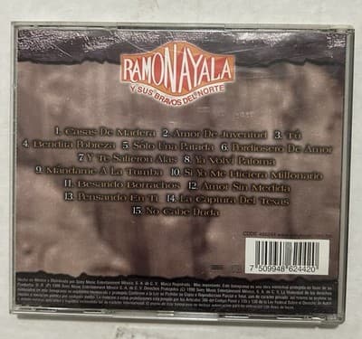 Casas de Madera by RamÃ³n Ayala (1988 Sony Music) Mexican Region 15 Songs CD - Thumbnail 5