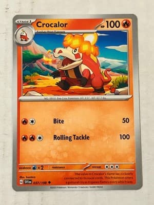 Pokemon TCG SV1 Lot 9 Cards Scatterbug Sprigatito Crocalor Cetitan Drifloon - Thumbnail 4