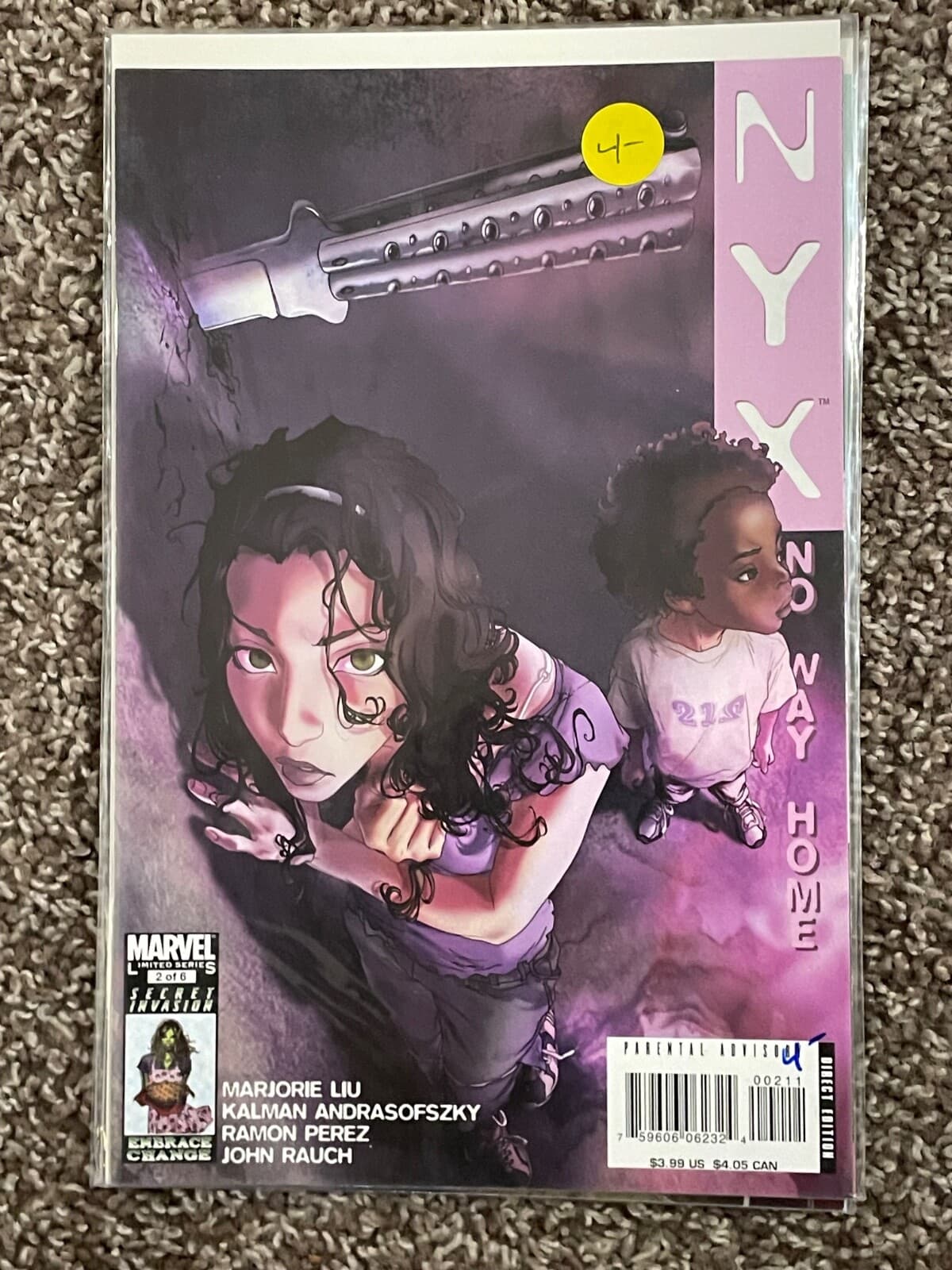 NYX No Way Home #1, 2, 3, 4, 6, 7 (2008 Marvel) Lot of 6 - Thumbnail 3