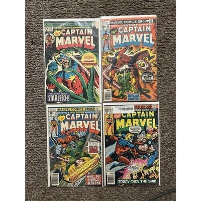 Marvel Spotlight On Captain Marvel Vol. 2 #1 & 4 (1979 Marvel) Lot Of 2 - Image 1